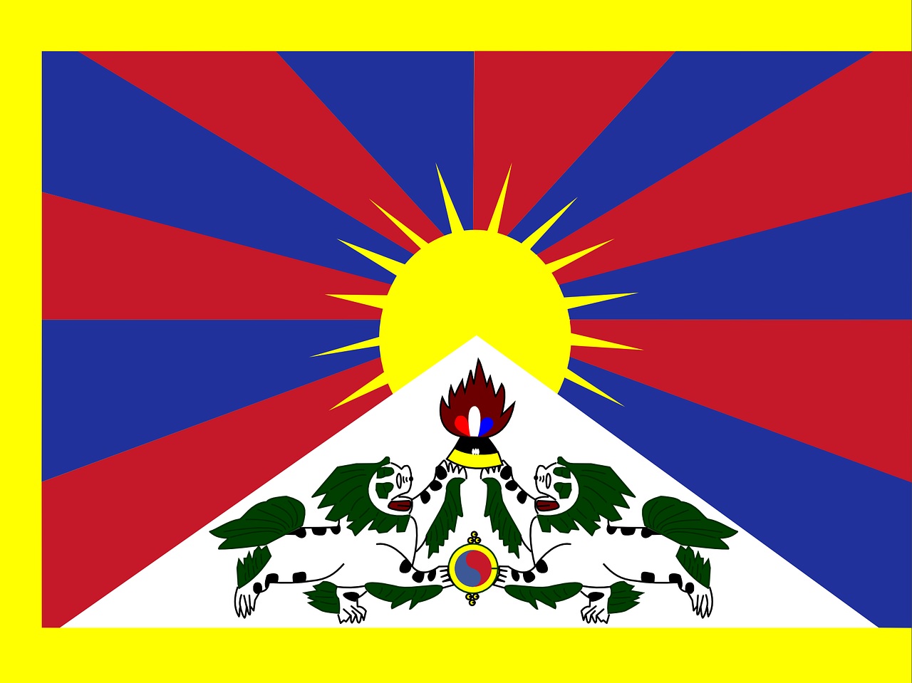 vlag van Tibet